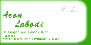 aron labodi business card