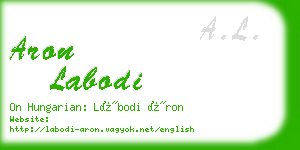 aron labodi business card